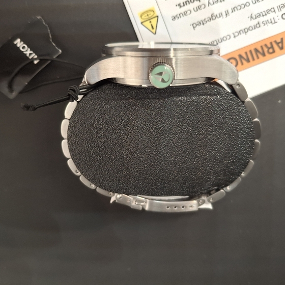 Nixon The Sentry SS Stainless Steel and Turquoise Watch - NWT - Picture 9 of 12